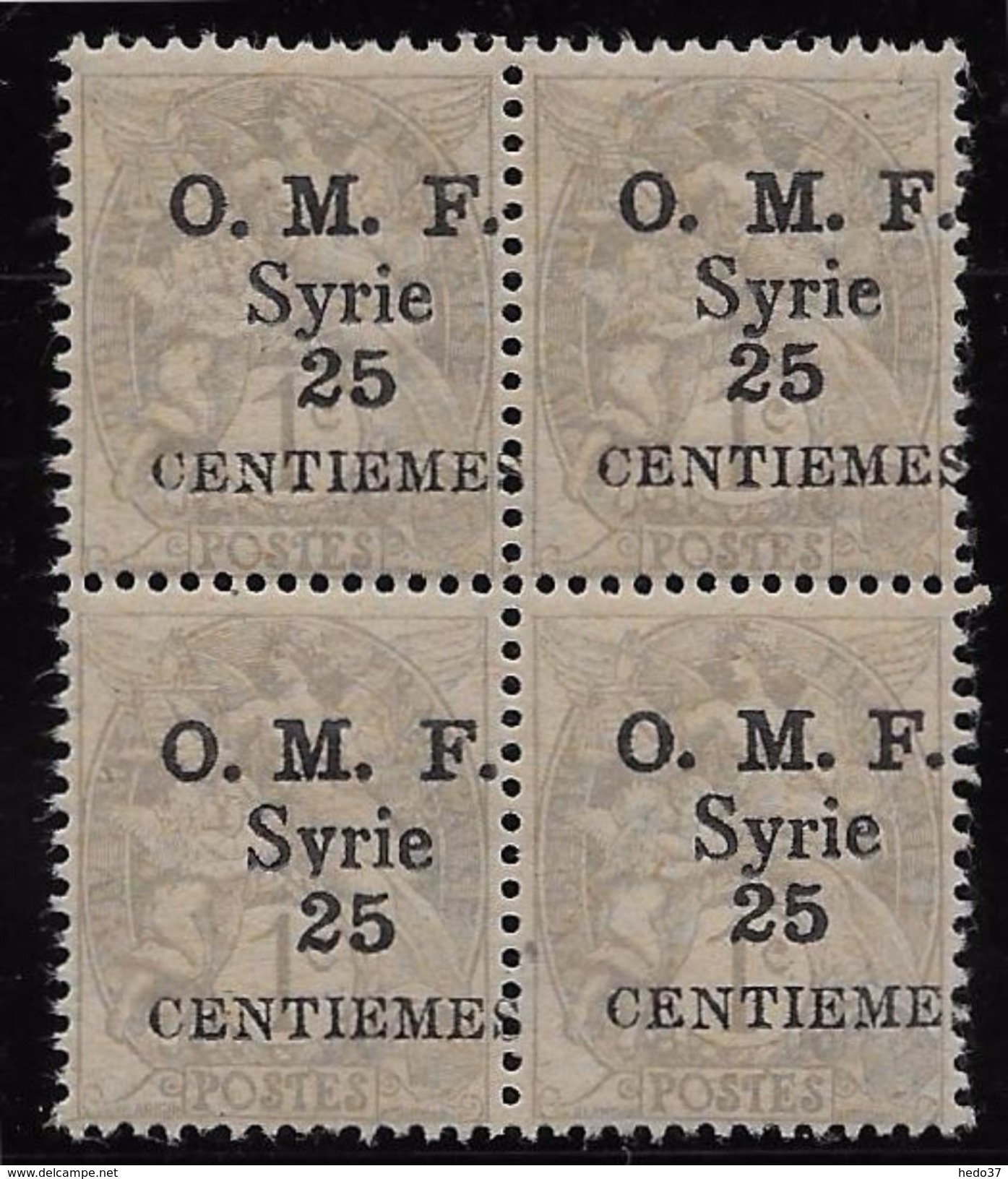 Syrie N°31 - Variété 2 Ex. Surcharge Rapprochées Tenant à Normaux - Neuf ** Sans Charnière - Superbe - Unused Stamps