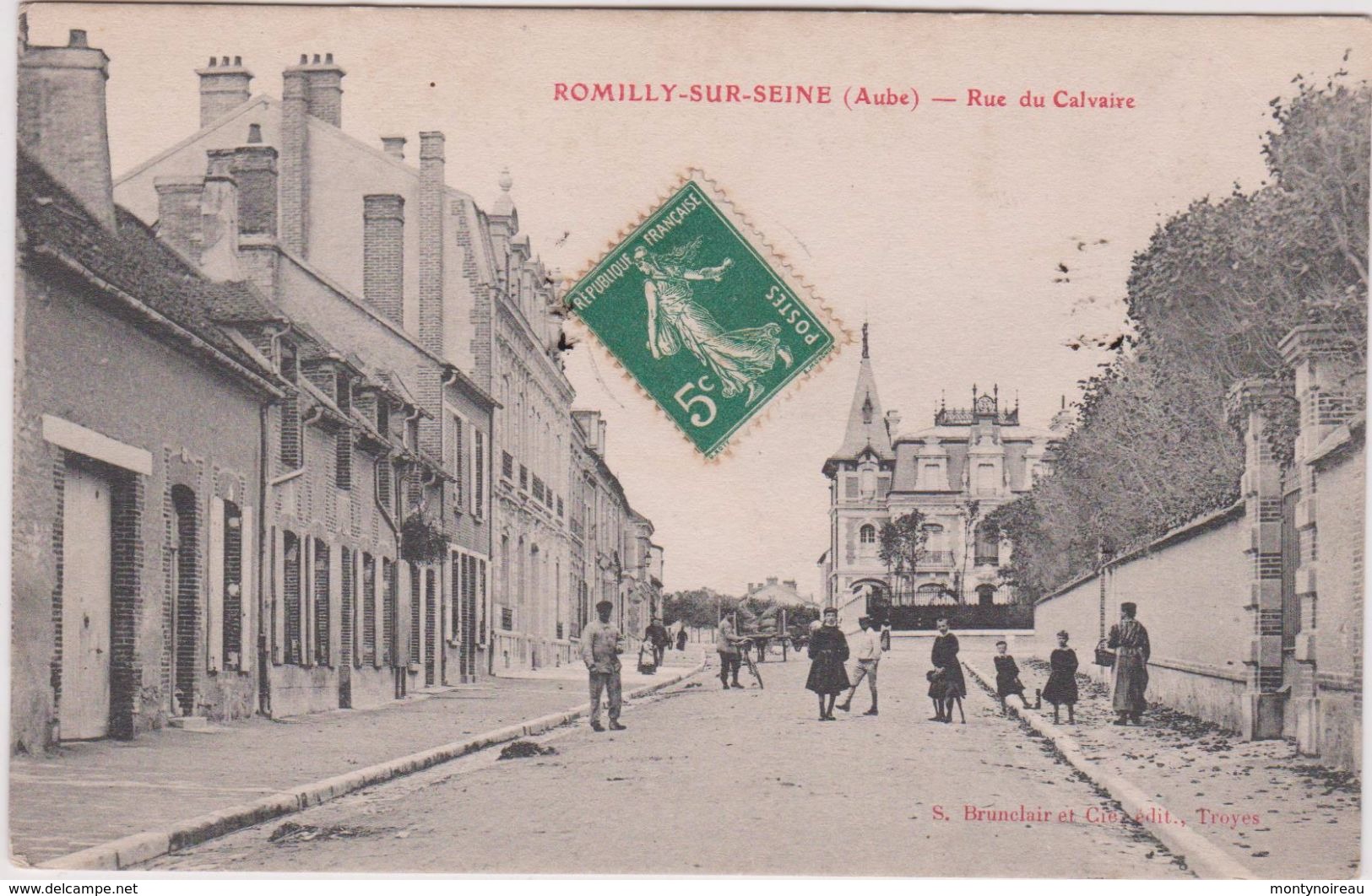 Aube : ROMILLY  Sur  SEINE :  Rue Du  Calvaire - Romilly-sur-Seine