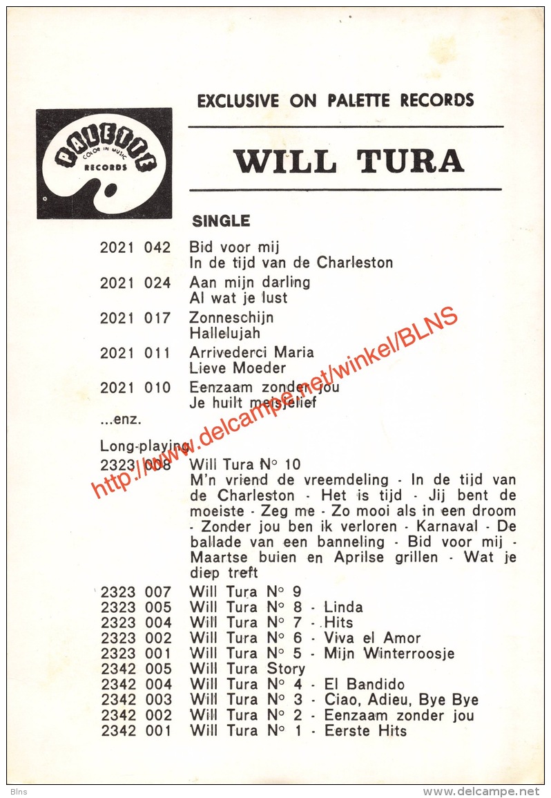 Will Tura - Formaat 10x15cm - Photos