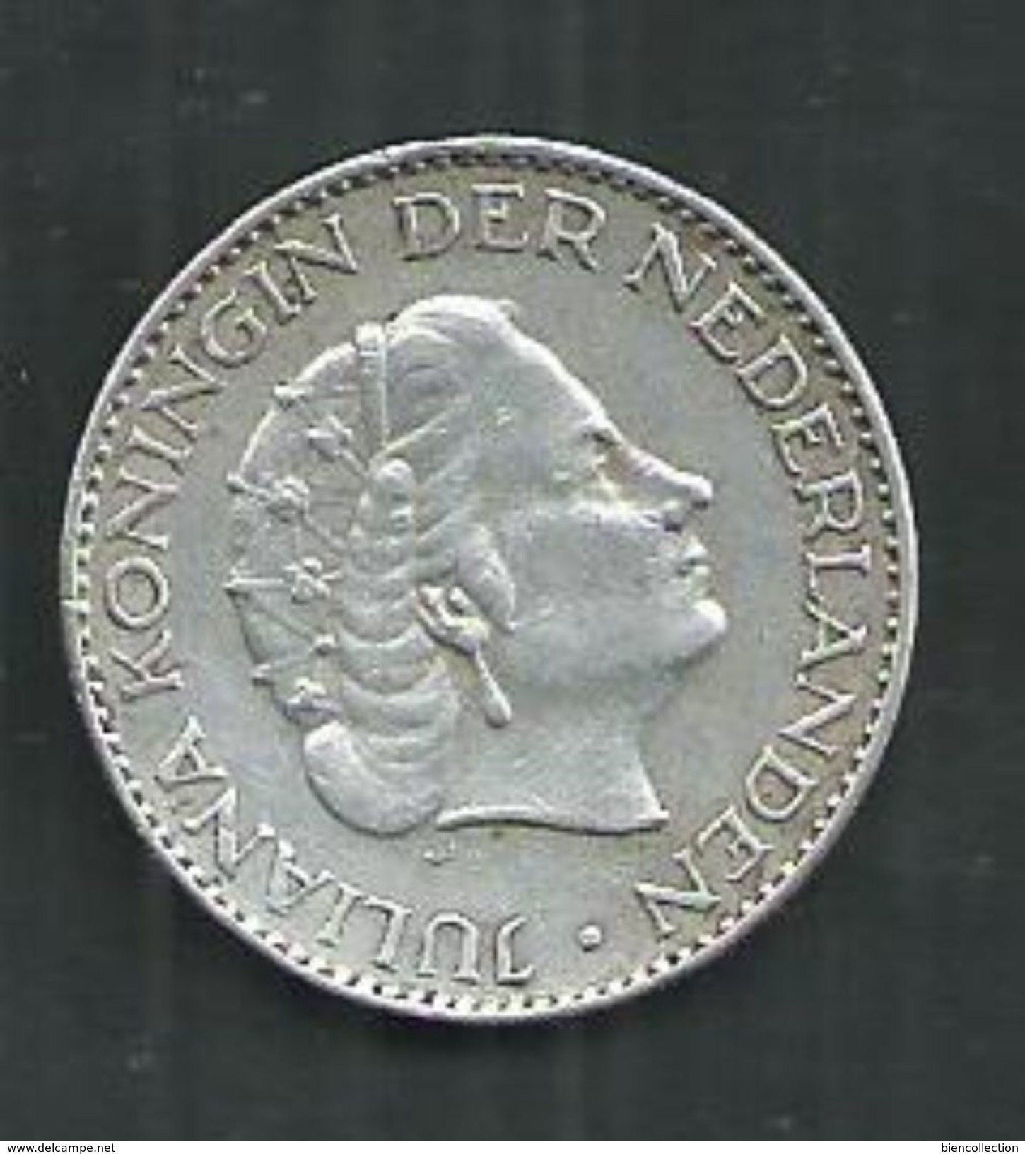 Nederlanden. 1 Gulden Silver, 1958 - 1948-1980 : Juliana