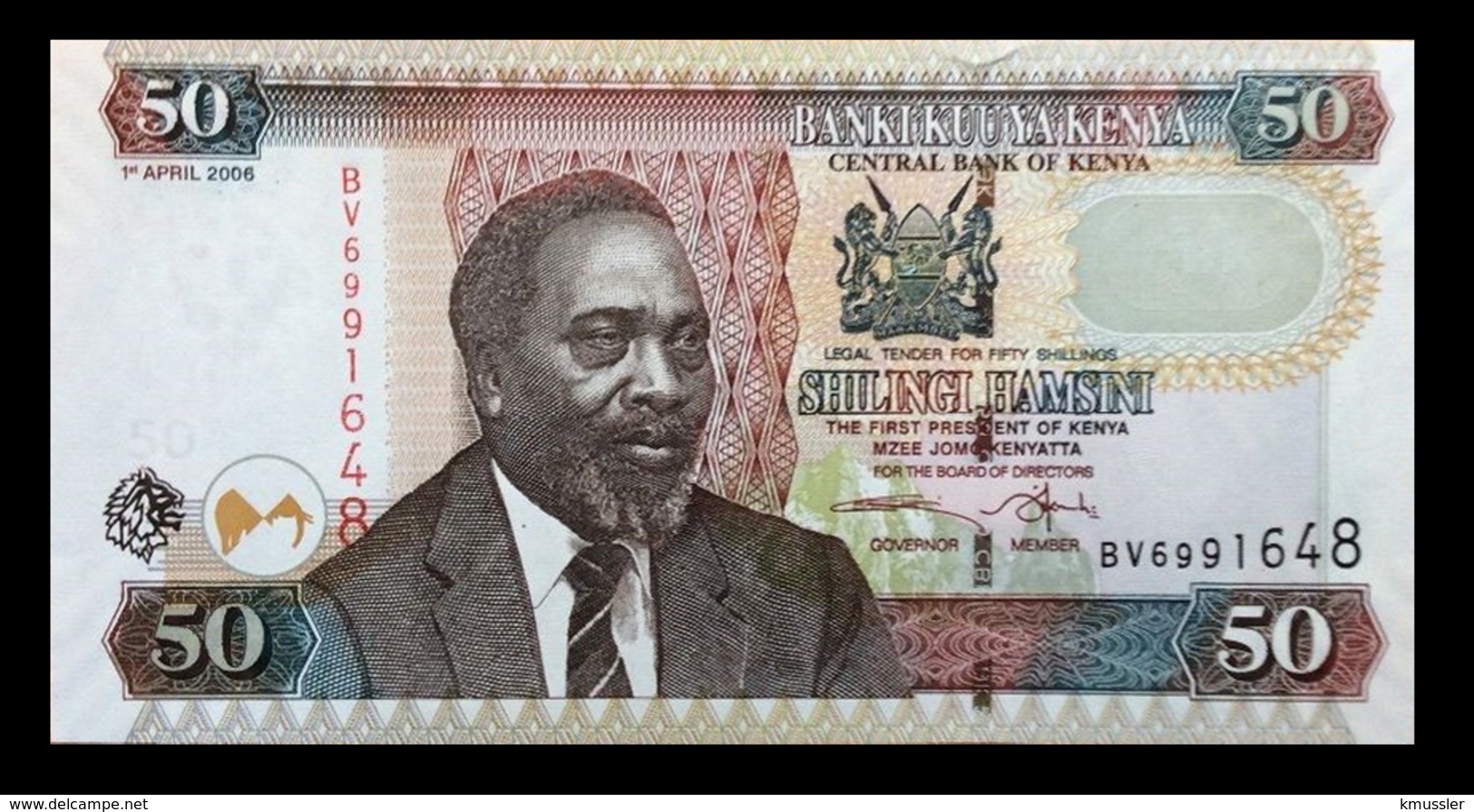 # # # Banknote Kenia (Kenya) 50 Schillingi 2006 UNC # # # - Kenia