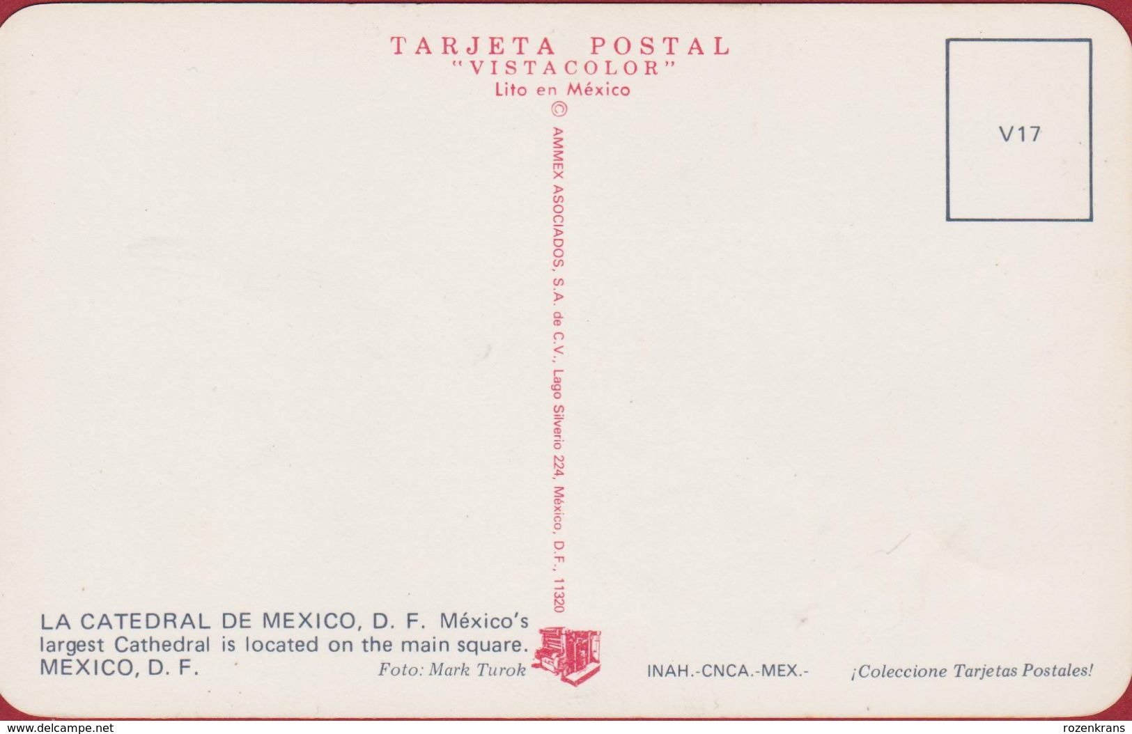 Mexico La Catedral Tarjeta Postal - Mexiko