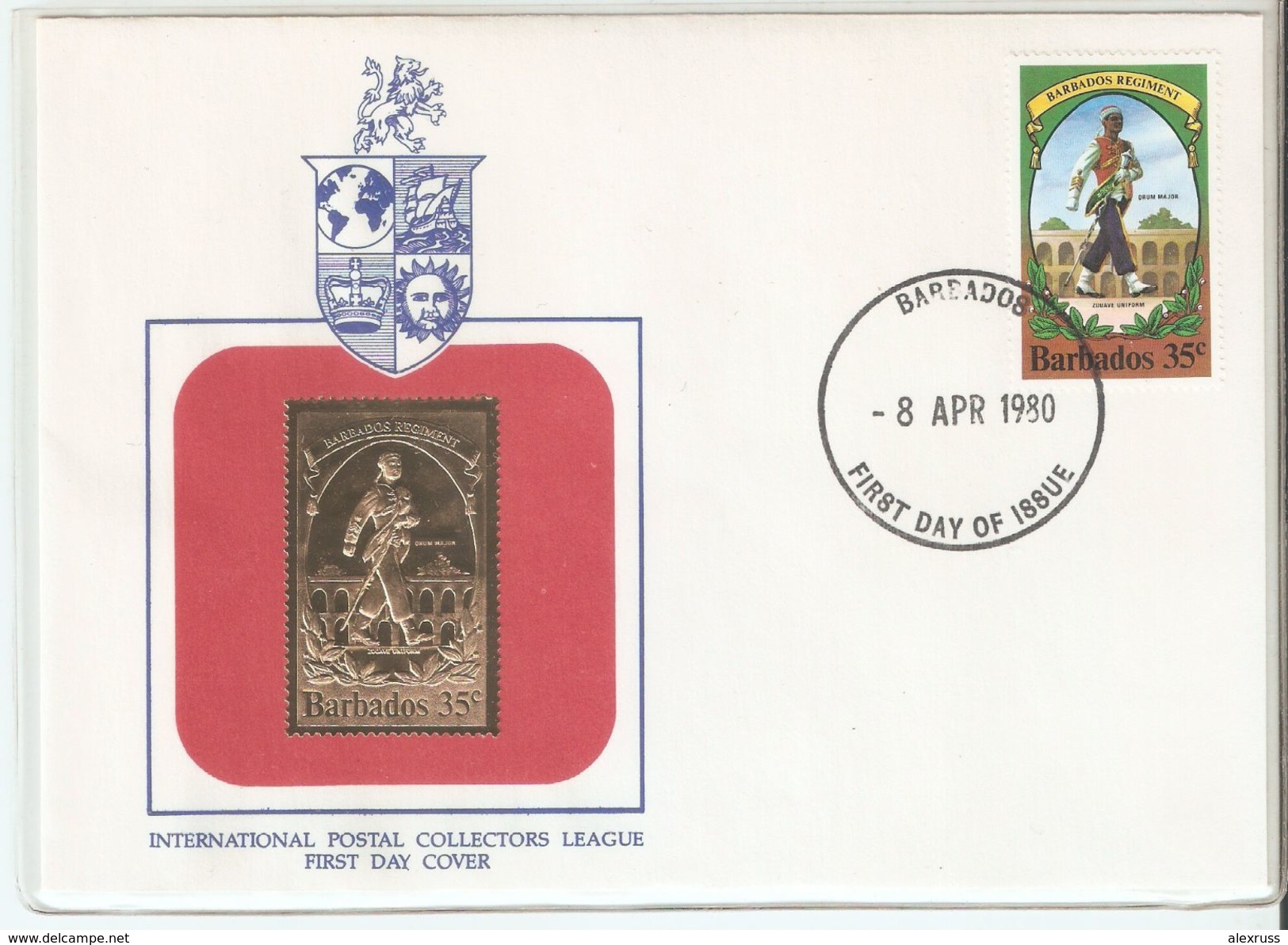 FDC 1980 Barbados International Postal Collectors League ,VF - Barbados (1966-...)