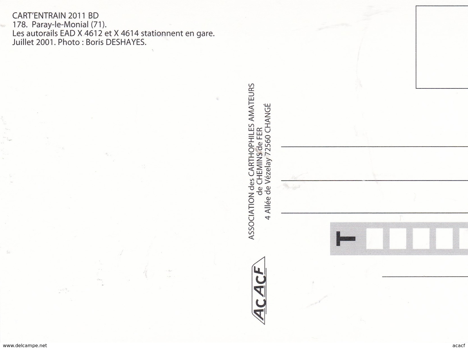 Autorails X 4612 Et X 4614, En Gare De Paray-le-Monial (71) - - Paray Le Monial