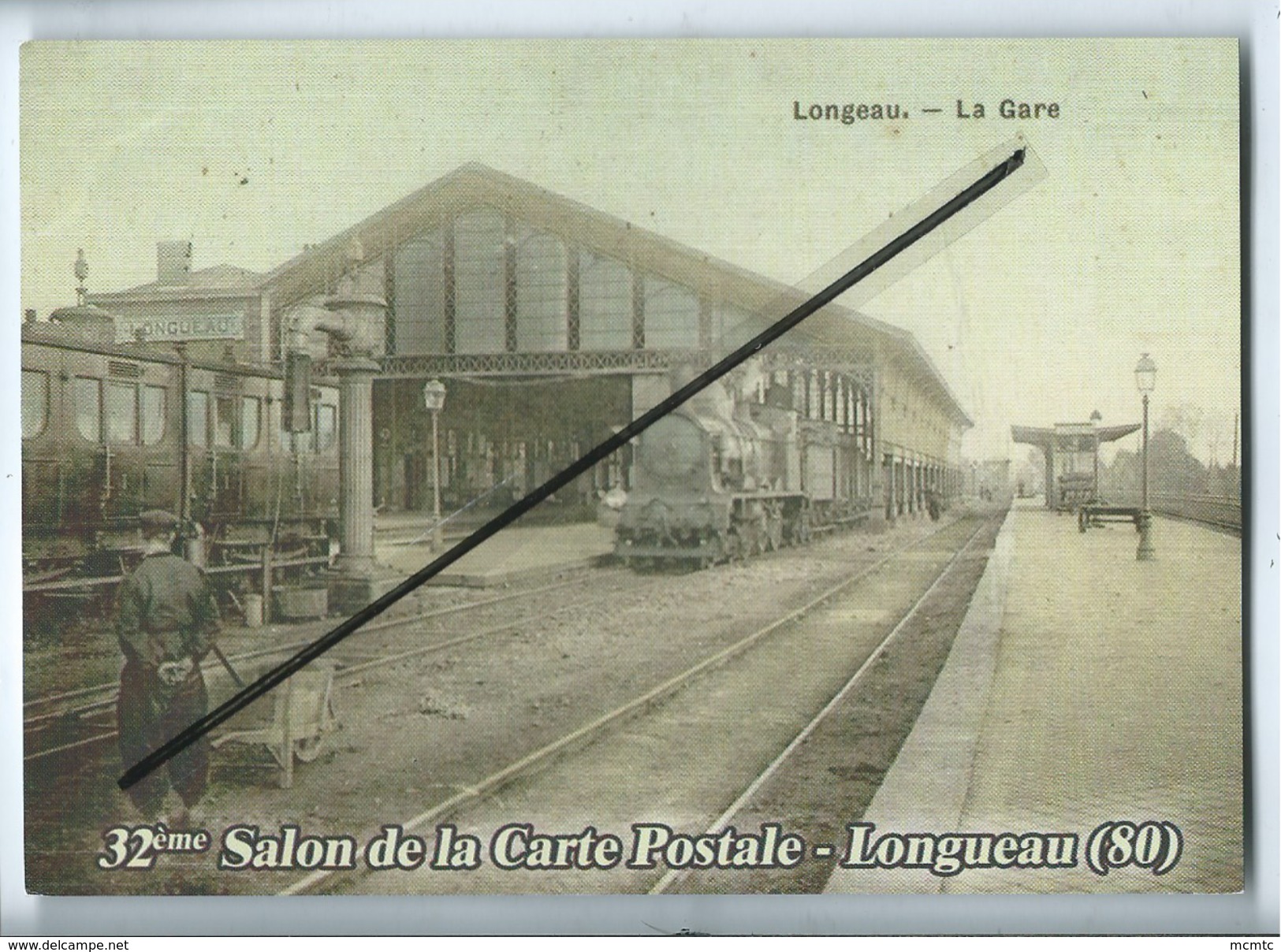 Carte Moderne- Longueau - La Gare - 32éme Salon De La Carte Postale -(train , Locomotive ) - - Longueau