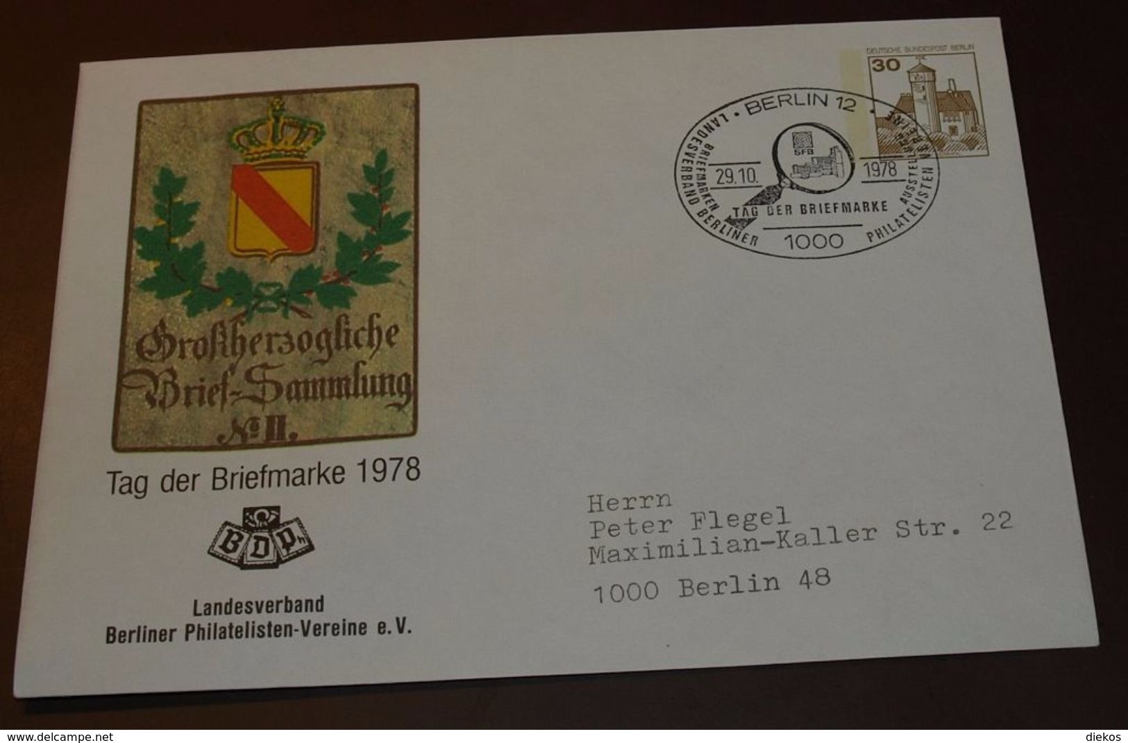 Cover Brief Tag Der Briefmarke 1978  Berlin  #cover3769 - Private Covers - Used