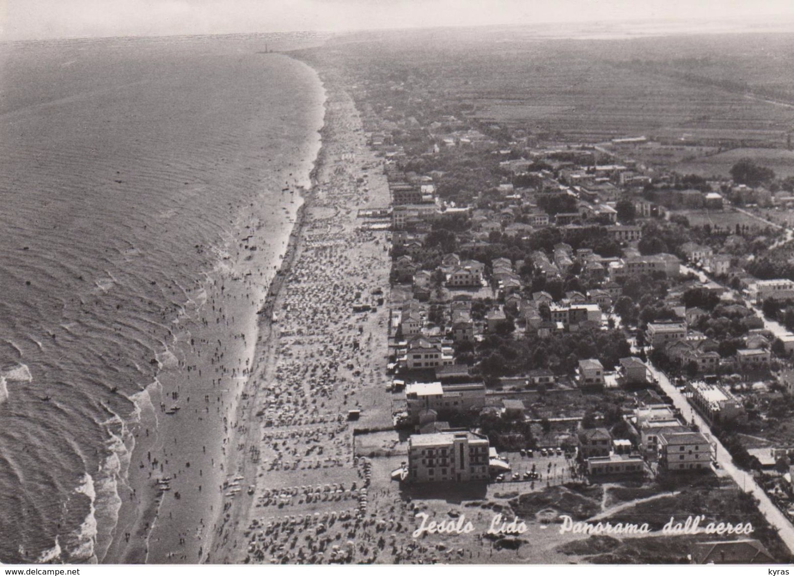 CPSM 10X15 . ITALIE . JESOLO Lido . Panorama Dall' Aereo - Autres & Non Classés