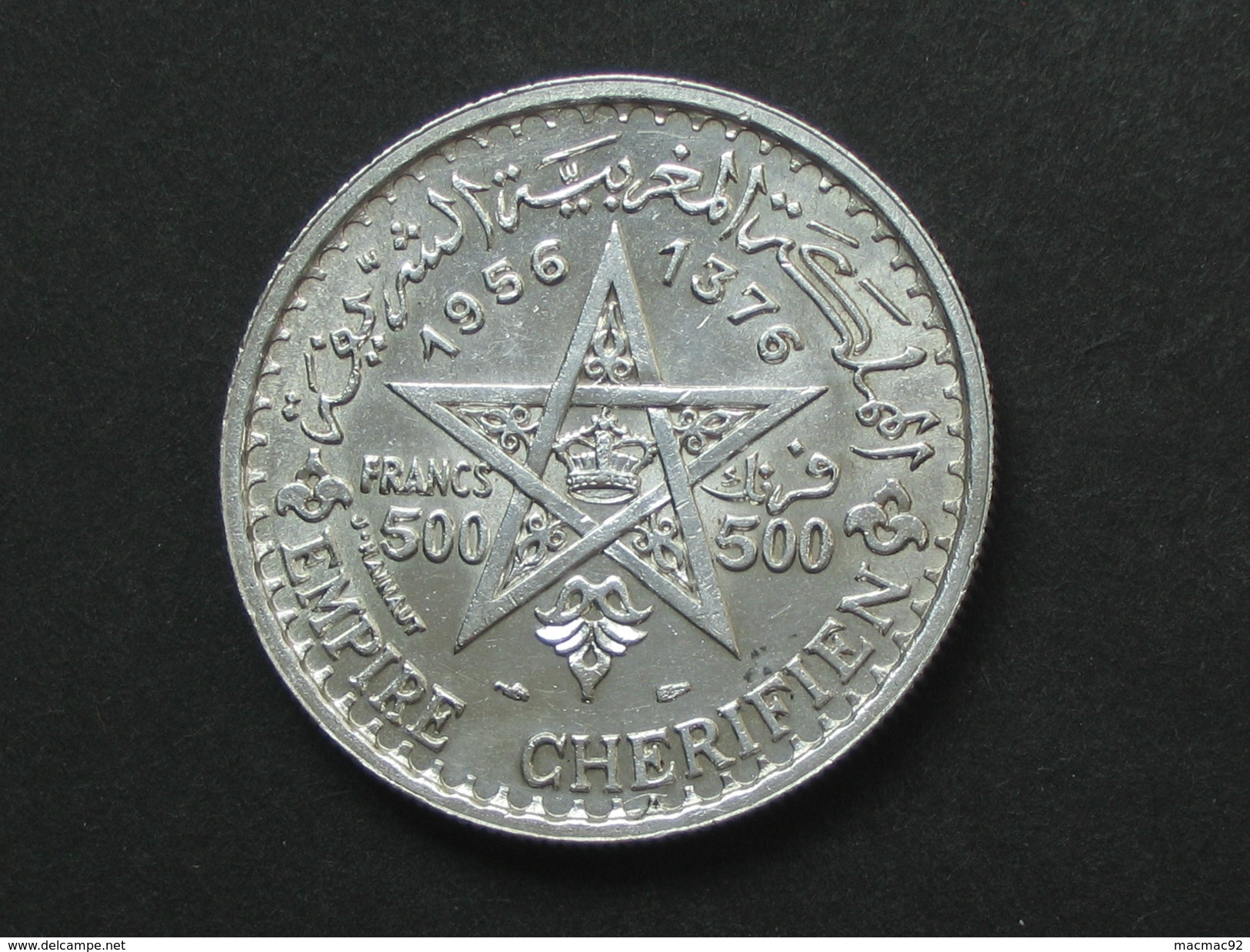 Maroc - 500 Francs 1376-1956 - MOHAMMED V - Empire Chérifien  **** EN ACHAT IMMEDIAT **** - Maroc