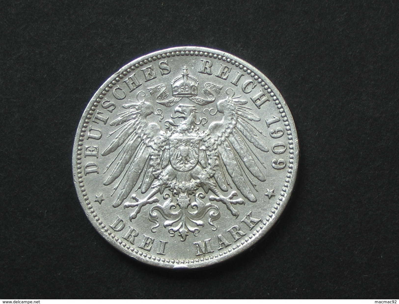 Allemagne 3 Drei 1909 - Otto Koenig Von Bayern  **** EN ACHAT IMMEDIAT **** - 2, 3 & 5 Mark Silber