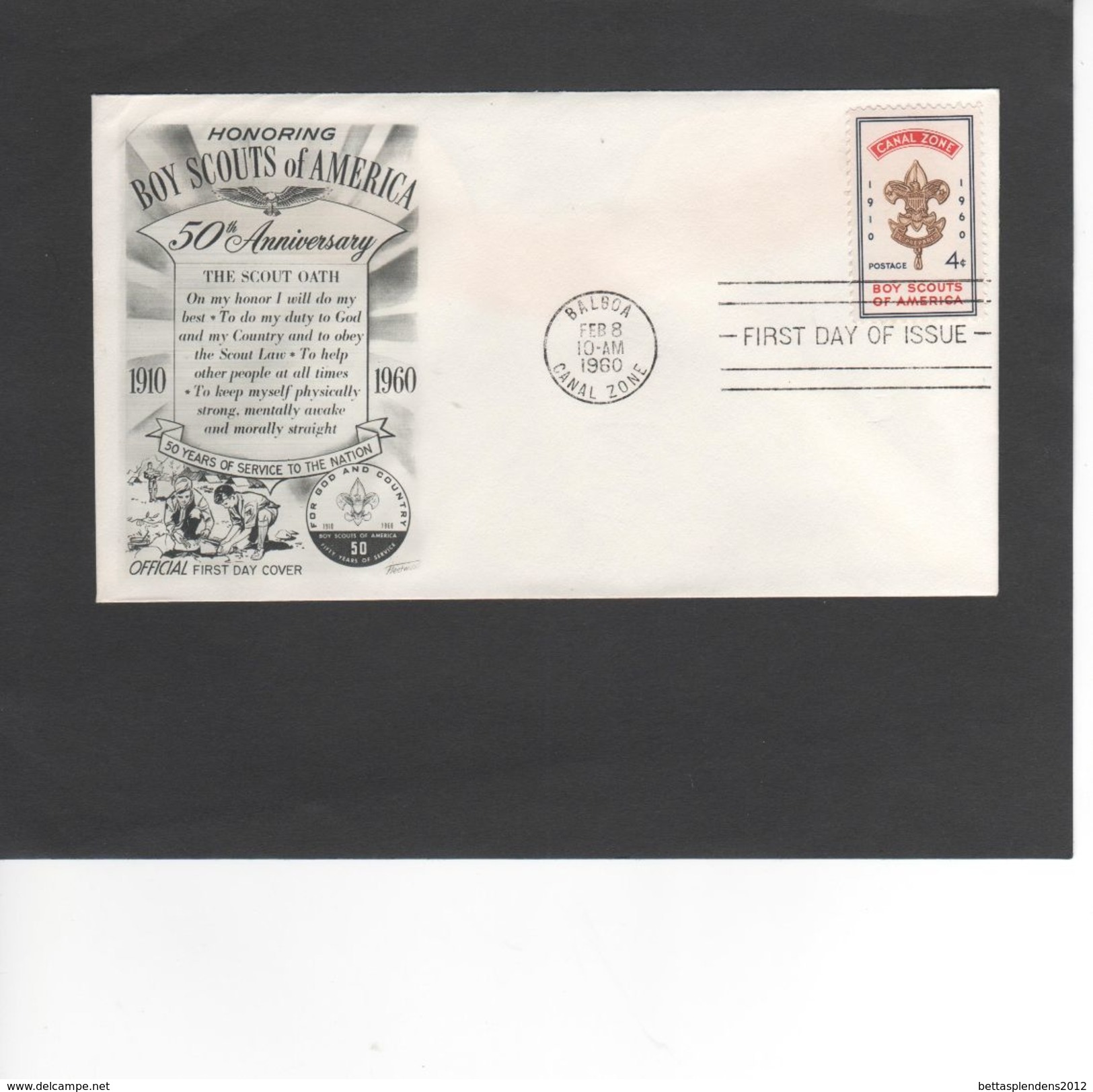 SCOUTISME / BOY SCOUTS OF AMERICA / BALBOA - CANAL ZONE / FDC1960 ( REF 462) - Lettres & Documents