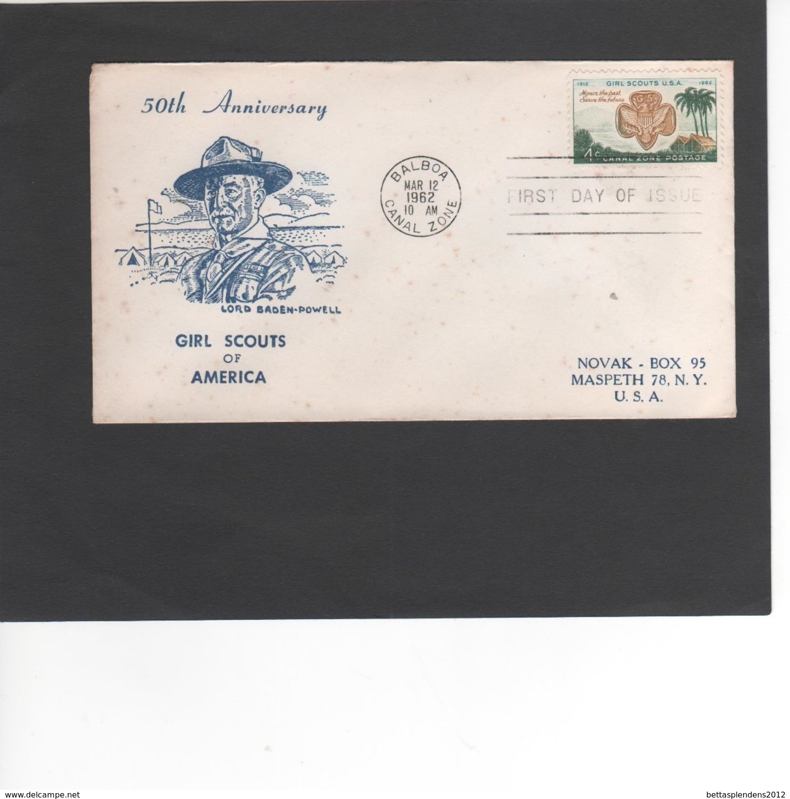 SCOUTISME / GIRL SCOUTS OF AMERICA / BALBOA - CANAL ZONE / FDC 1962  ( REF 472) - Lettres & Documents