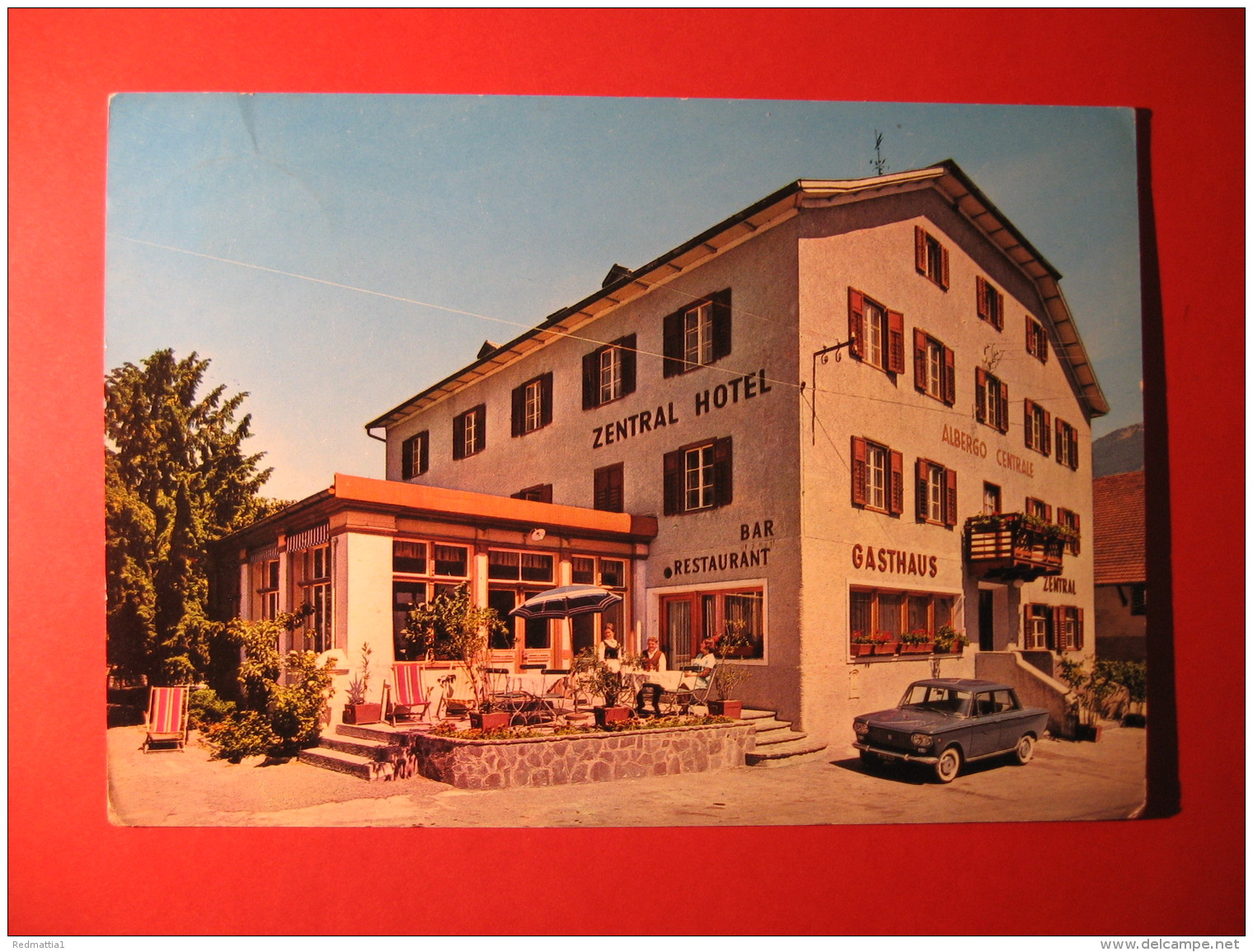 CARTOLINA HOTEL ZENTRAL PRATO ALLO STELVIO  ANIMATA - 696 - Sondrio