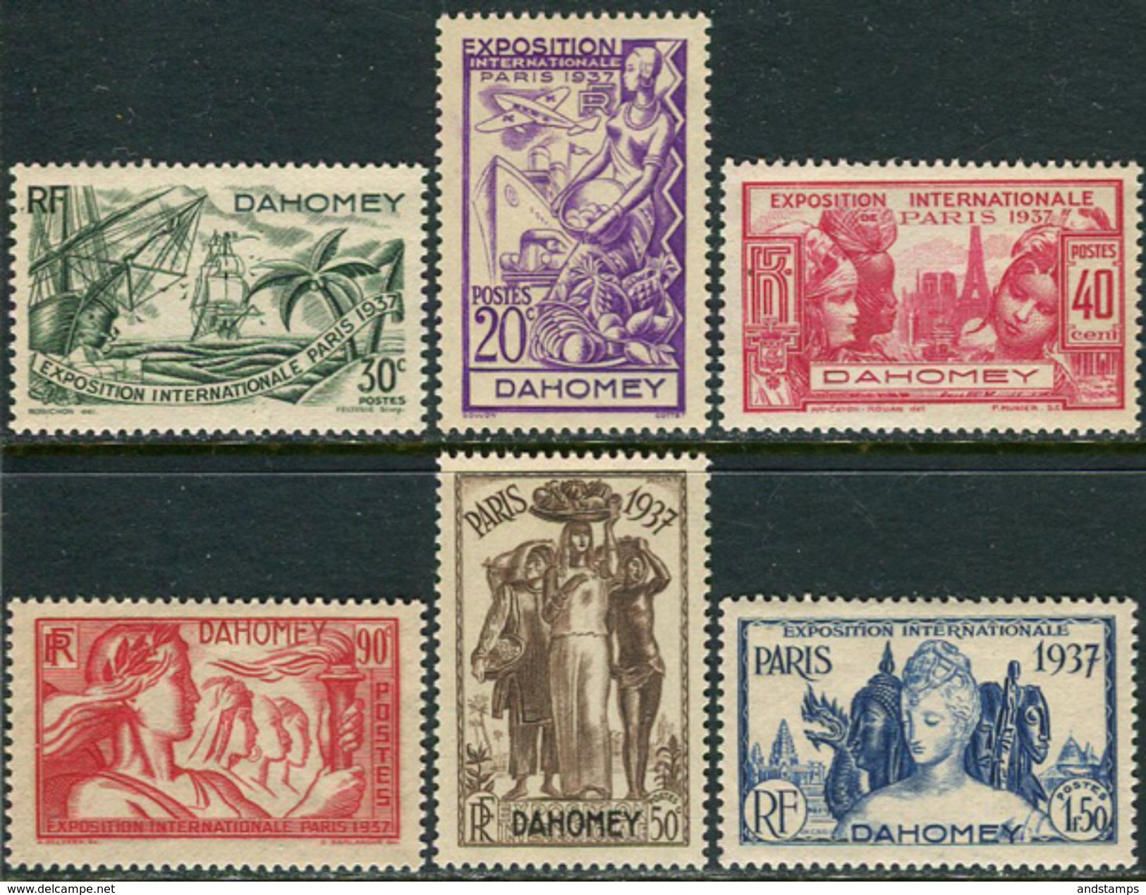 Dahomey 1937. Michel #96/102 VF/MNH. World Exhibition In 1937, Paris. (Ts48) - 1937 Exposition Internationale De Paris