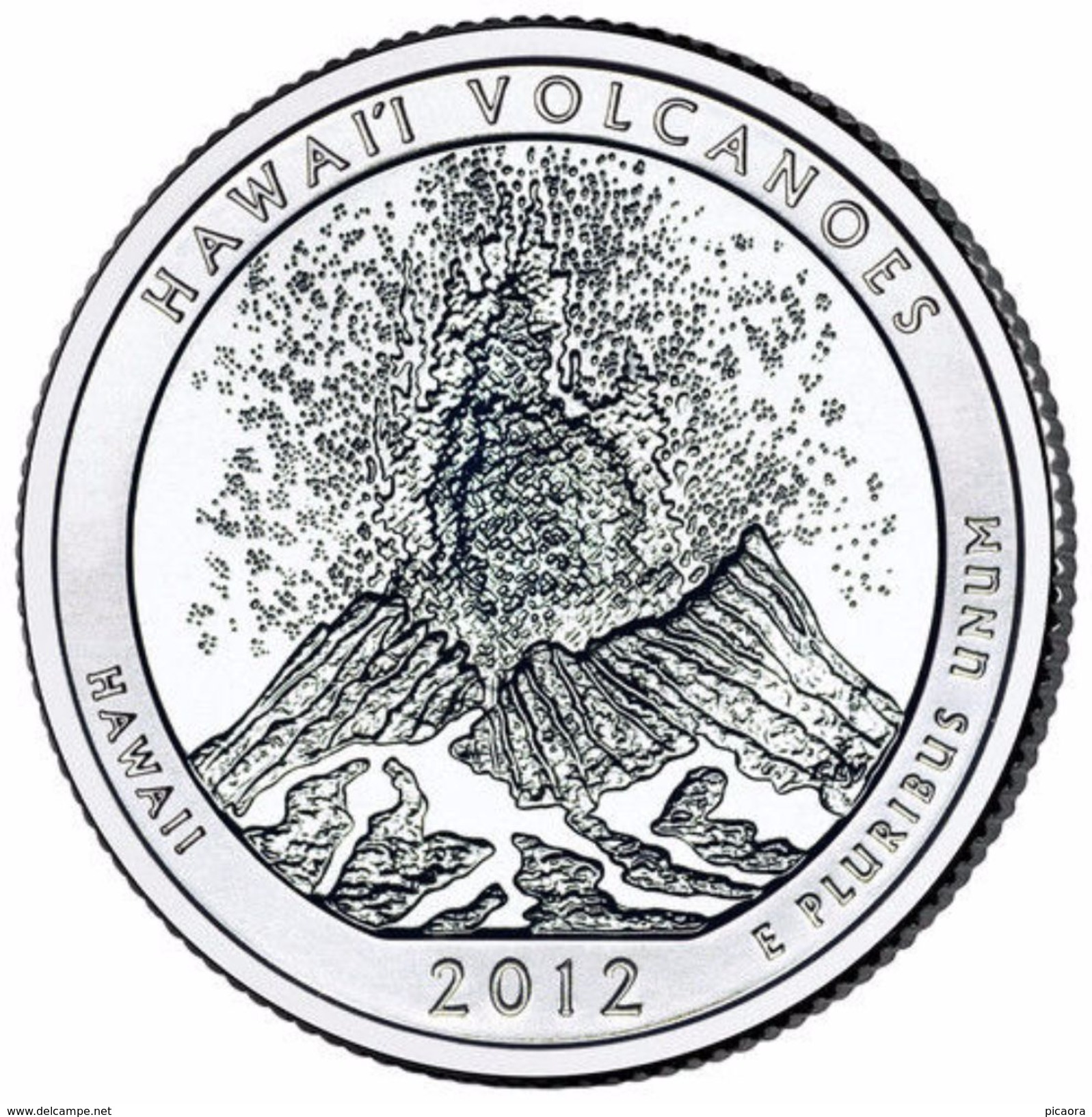 USA EEUU 25 CENTS. QUARTER DOLLAR VOLCANES HAWAI 2012  D O P  A ELEGIR  UNC - PAS CIRCULÉE  - SC - 2010-...: National Parks