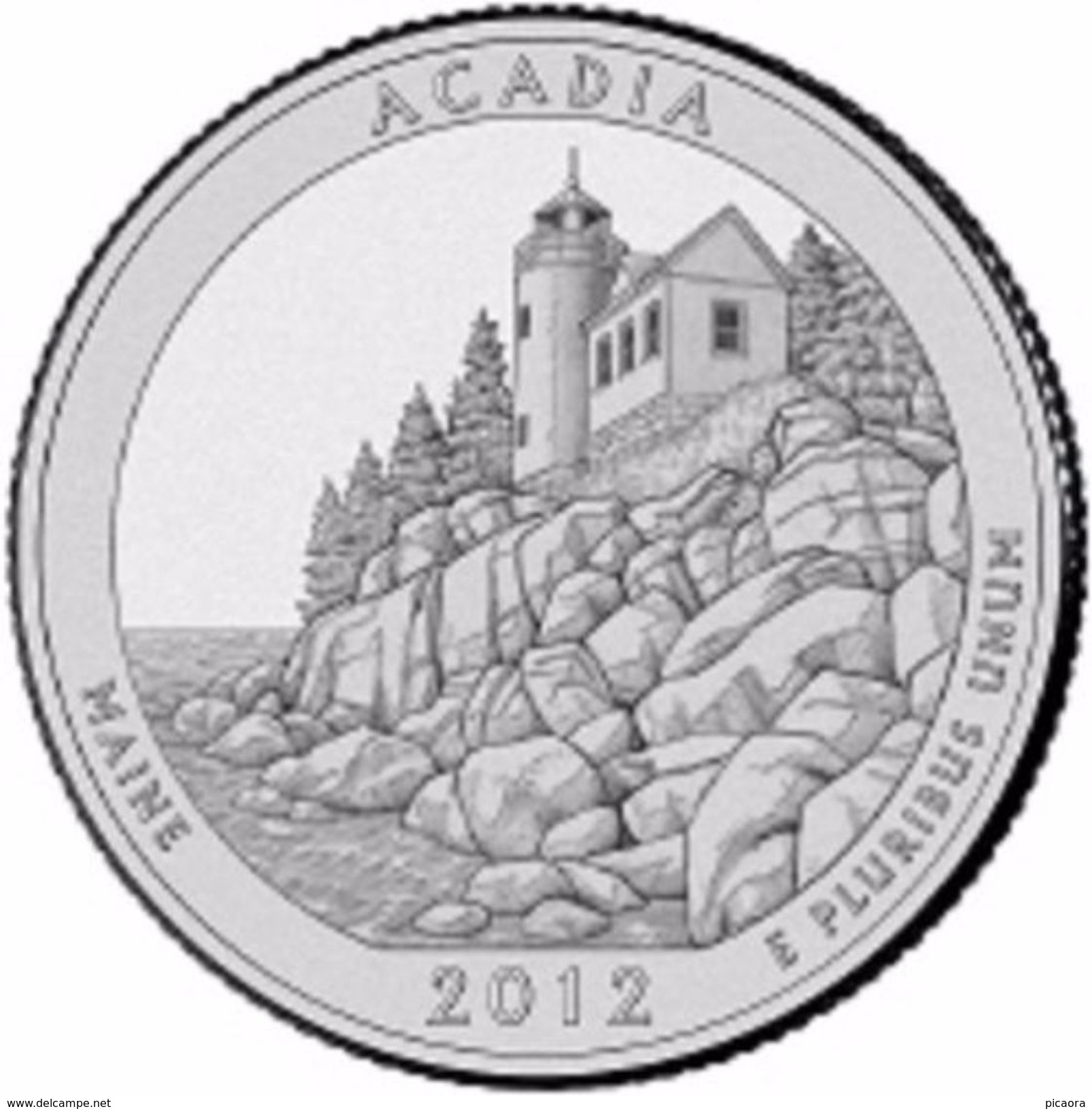 USA EEUU 25 CENTS. QUARTER DOLLAR ACADIA (MAINE) 2012  D O P  A ELEGIR  UNC - PAS CIRCULÉE  - SC - 2010-...: National Parks