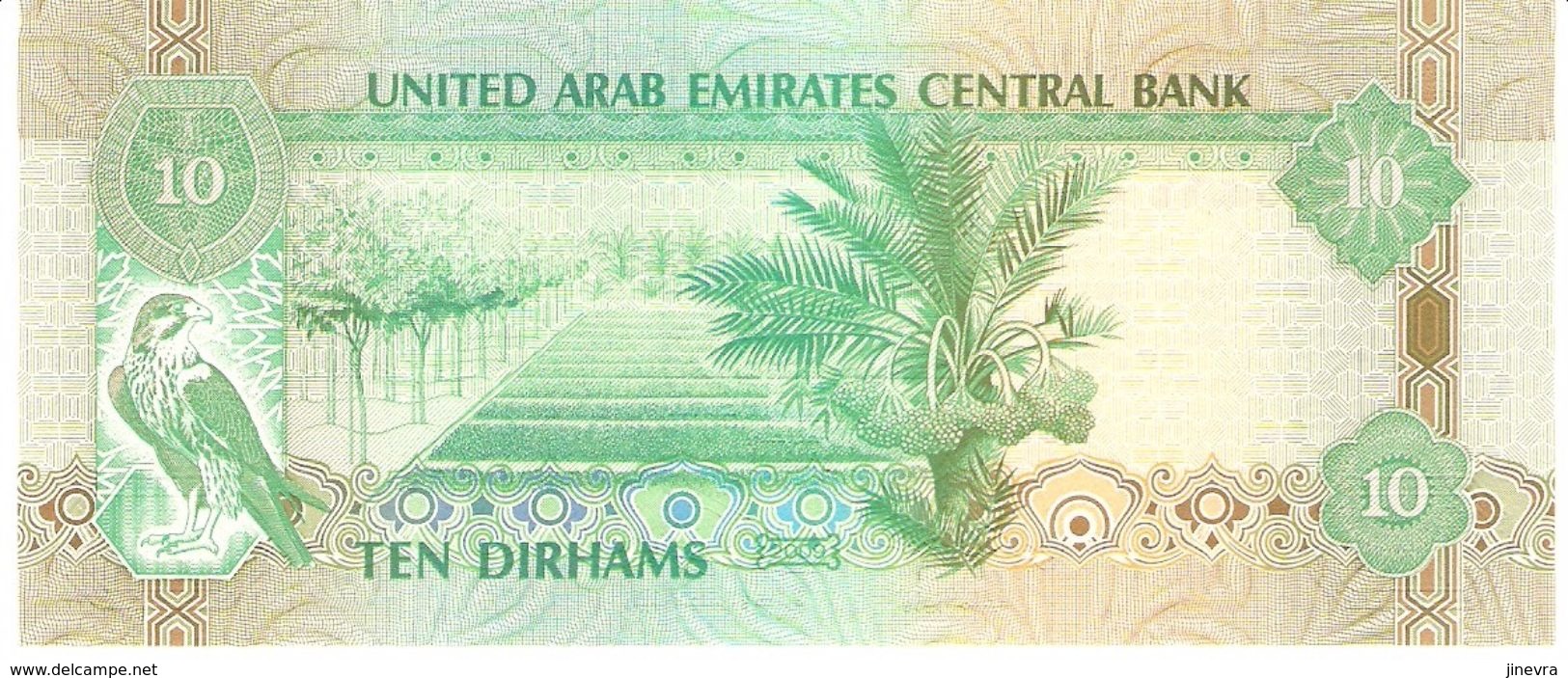 UNITED ARAB EMIRATES 10 DIRHAMS 2009 PICK 27a UNC - United Arab Emirates