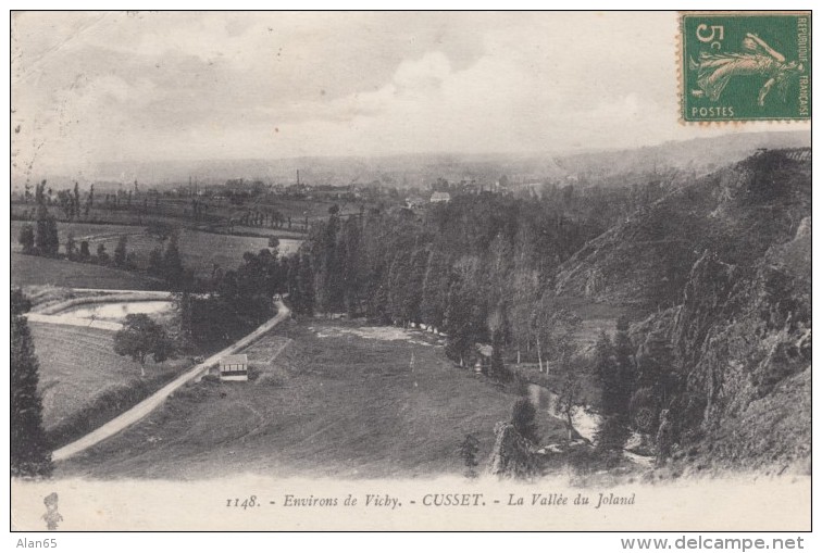 Cusset Allier France, Village Near Vichy, Vallee Du Joland, C1910s/20s Vintage Postcard - Other & Unclassified