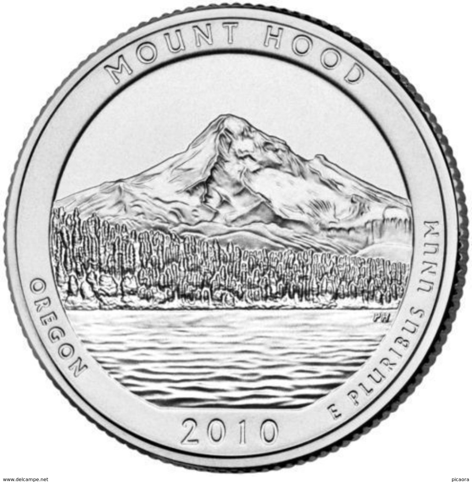 USA EEUU 25 CENTS. QUARTER DOLLAR  MONTE HOOD 2010 D  UNC - PAS CIRCULÉE  - SC - 2010-...: National Parks