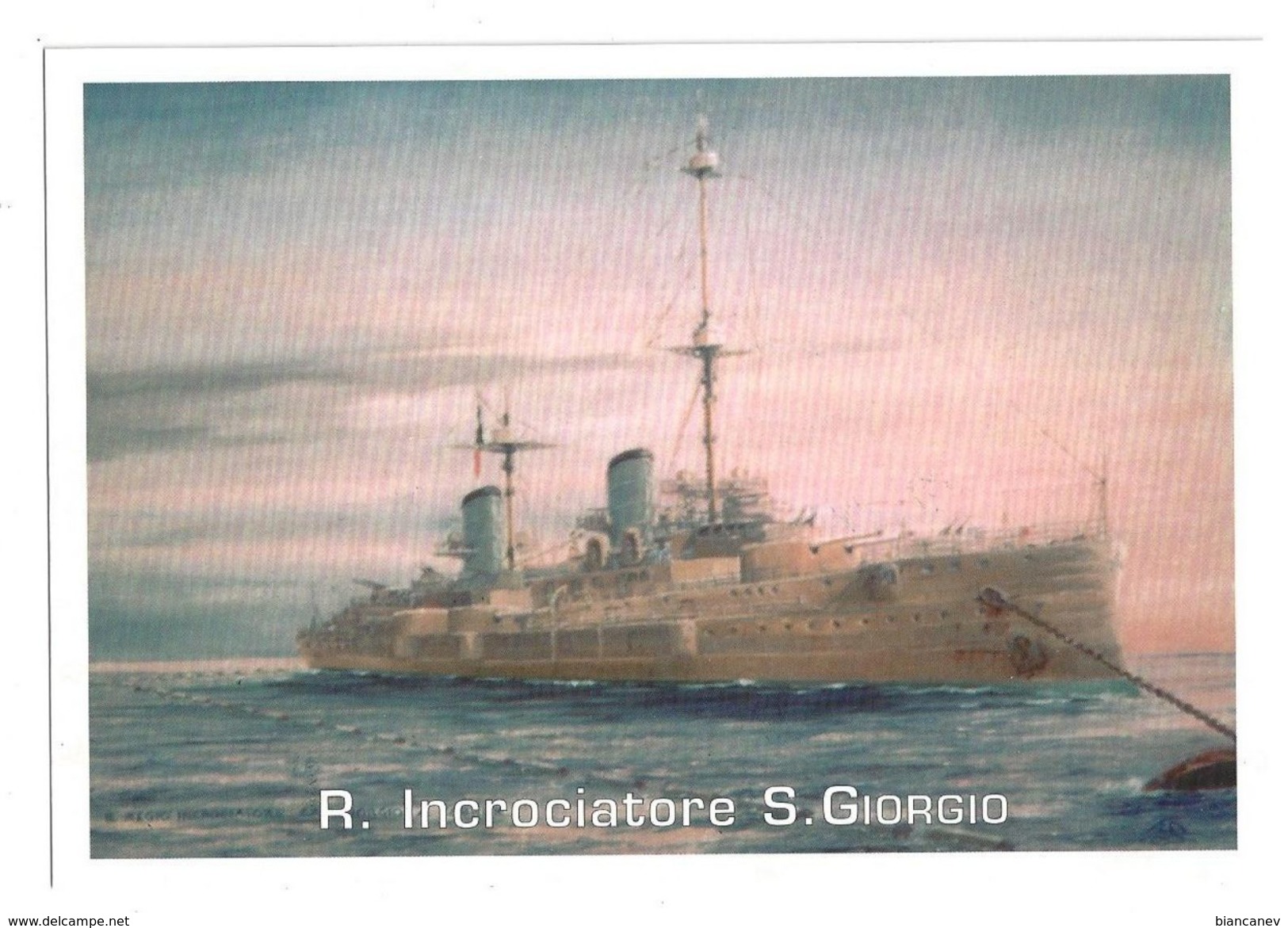 CARTOLINA R. INCROCIATORE SAN GIORGIO - 1 - Guerra