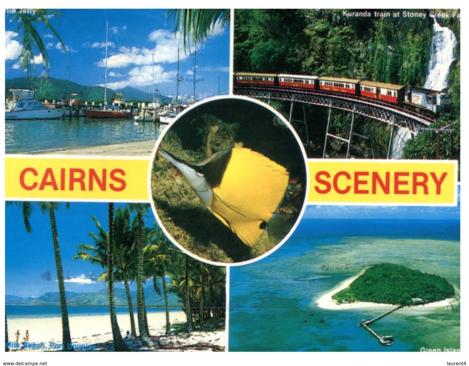 (320) Australia - QLD - Cairns (trains / Fish / Port & Ships) - Cairns