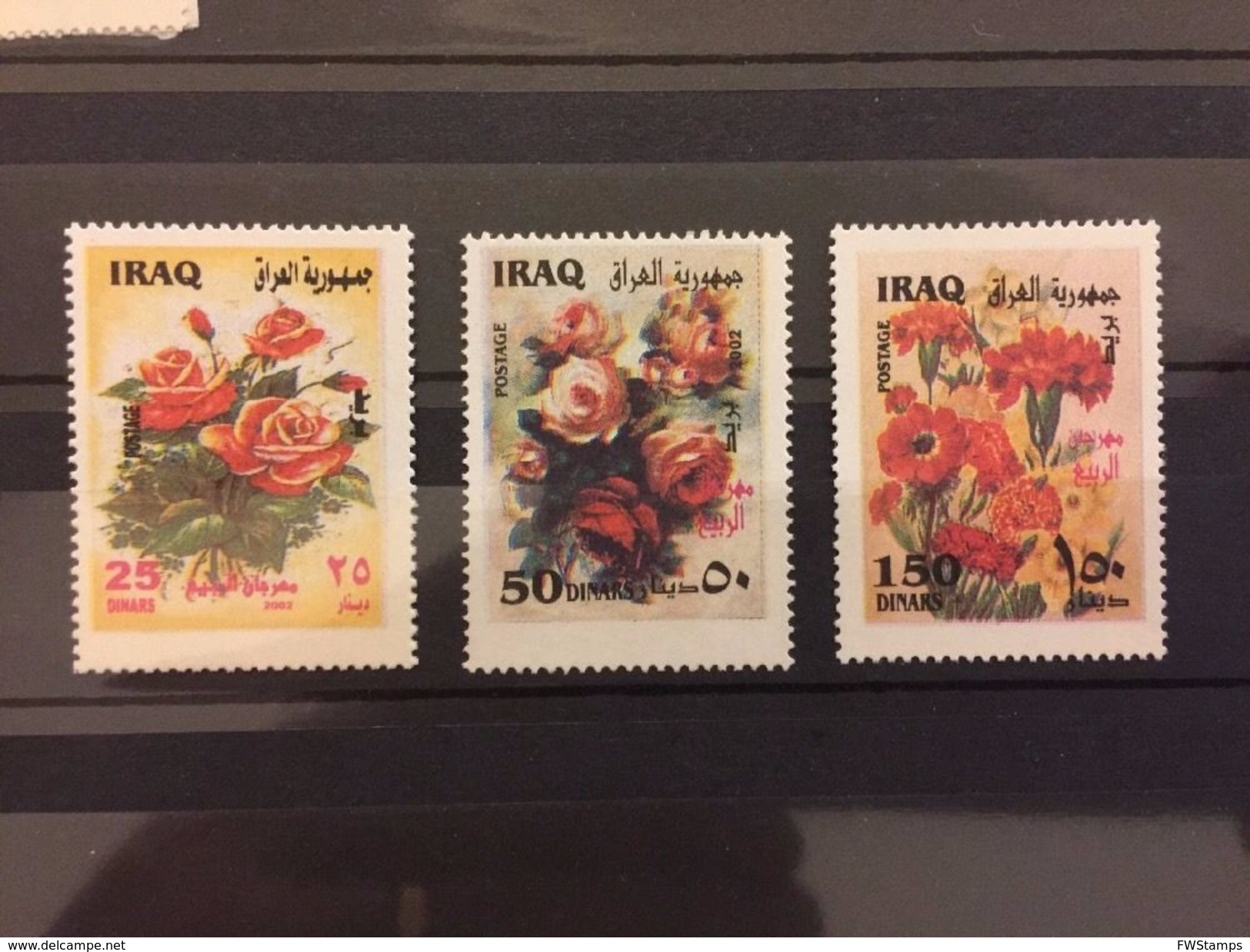 Iraq 2002 Flower Stamp MNH Set - Iraq