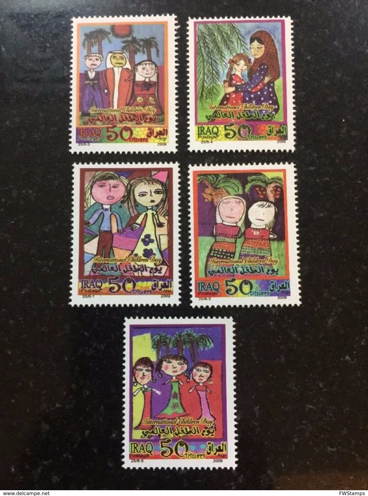 Iraq 2009 Children's Painting And Art MNH Stamp Set Children Day - Iraq