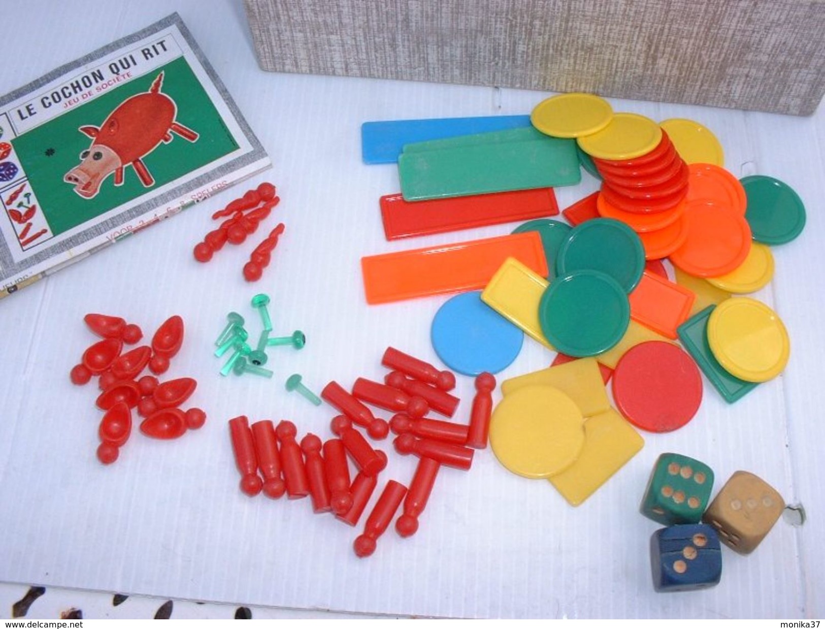 ANCIEN JEU DE SOCIETE POUR ENFANTS  COCHON QUI RIT Année 1975 - Toy Memorabilia