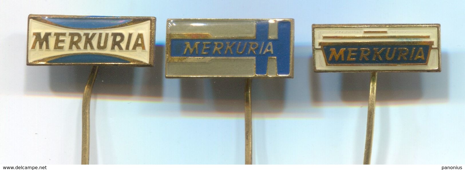MERKURIA - Cinema, Film  Movies, Camerawork, Vintage Pin, Badge, Abzeichen, 3 Pcs - Cinéma