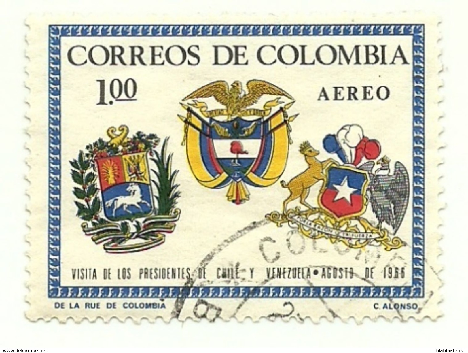 1966 - Colombia PA 465 Stemmi, - Francobolli