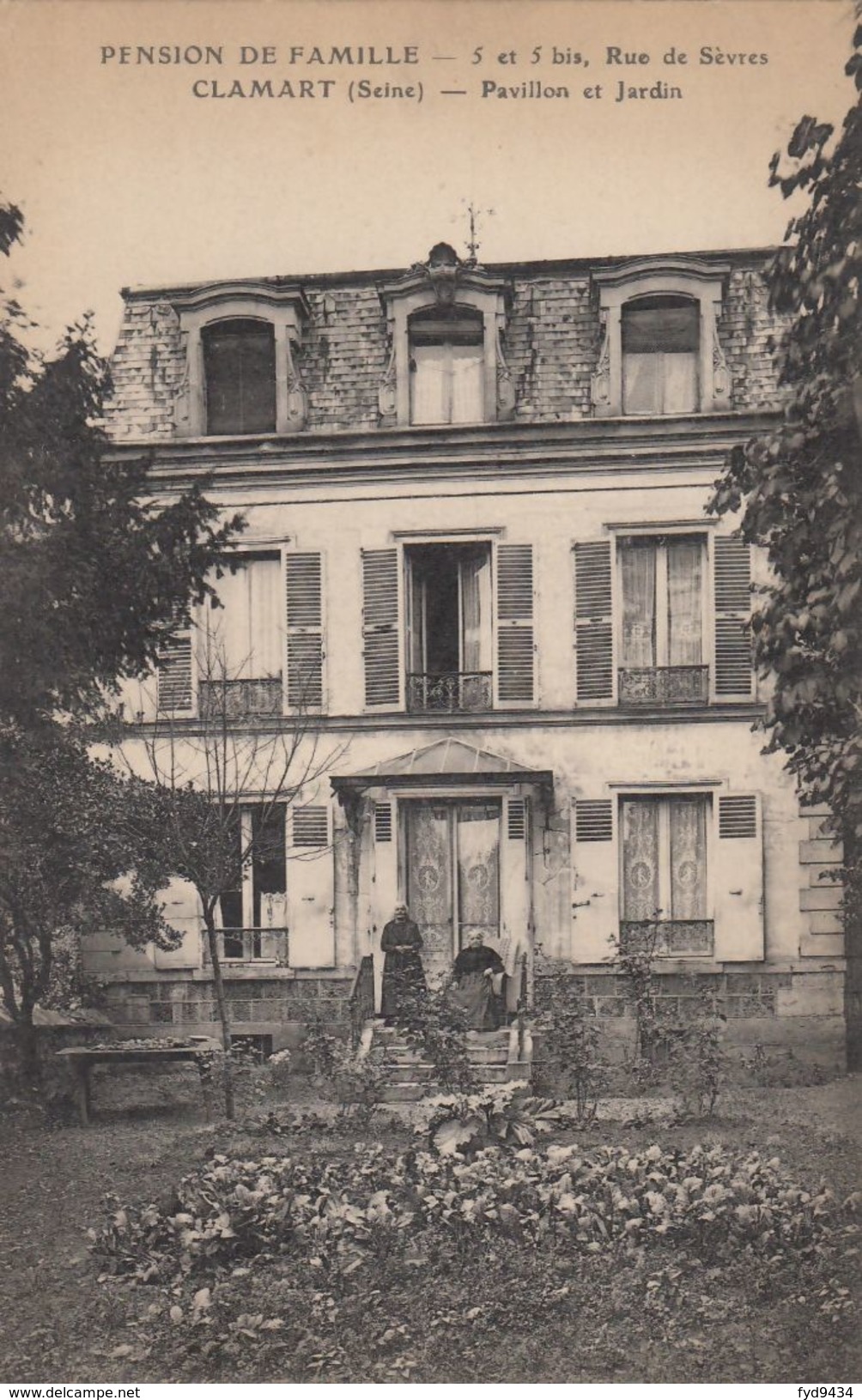 CPA - Clamart - Pension De Famille 5 Et 5bis Rue De Sèvres - Pavillon Et Jardin - Clamart