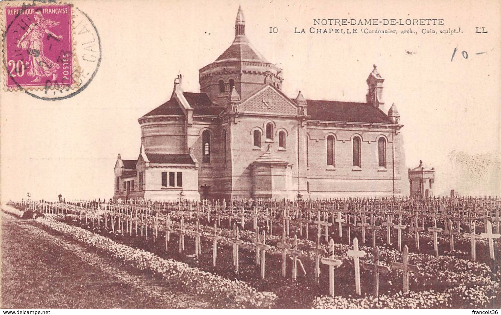 (62) - Lot De 4 CPA De La Chapelle Notre Dame De Lorette - Pas De Calais - Guerre 1914 1915 - Bon état - Altri & Non Classificati