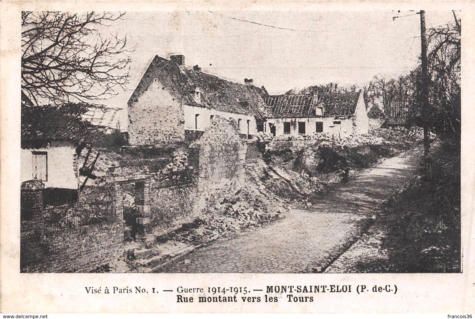 (62) - Lot de 18 CPA de Mont Saint St Eloi - Pas de Calais - Guerre 1914 1915 - bon état