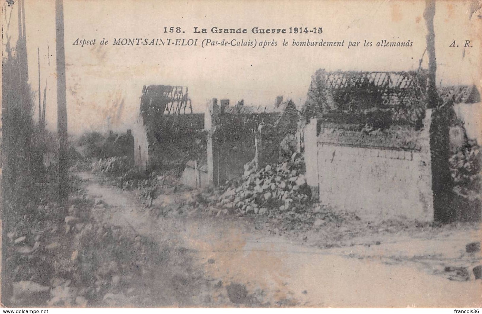 (62) - Lot de 18 CPA de Mont Saint St Eloi - Pas de Calais - Guerre 1914 1915 - bon état