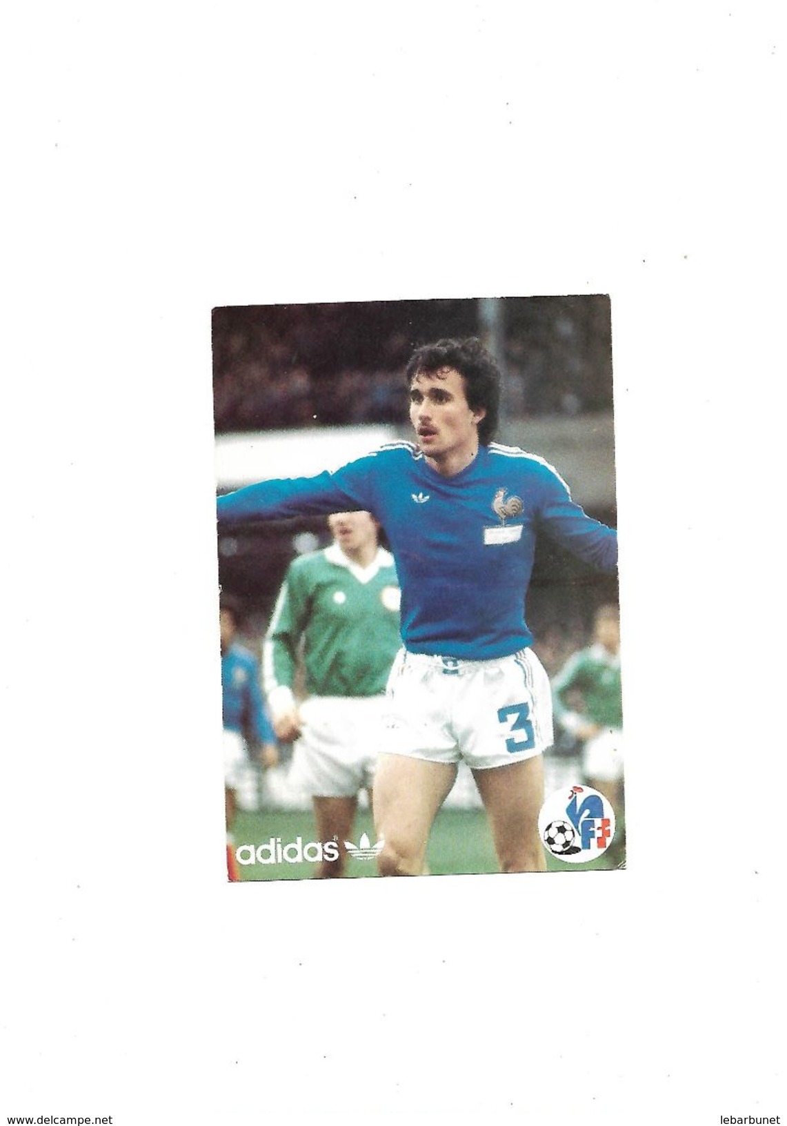 Carte Postale  Footballeur Thierry Tusseau  Adidas - Calcio