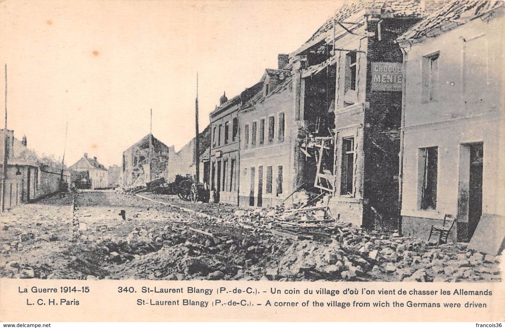 (62) - Lot de 7 CPA de Saint St Laurent Blangy - Pas de Calais - Guerre 1914 1915 - bon état