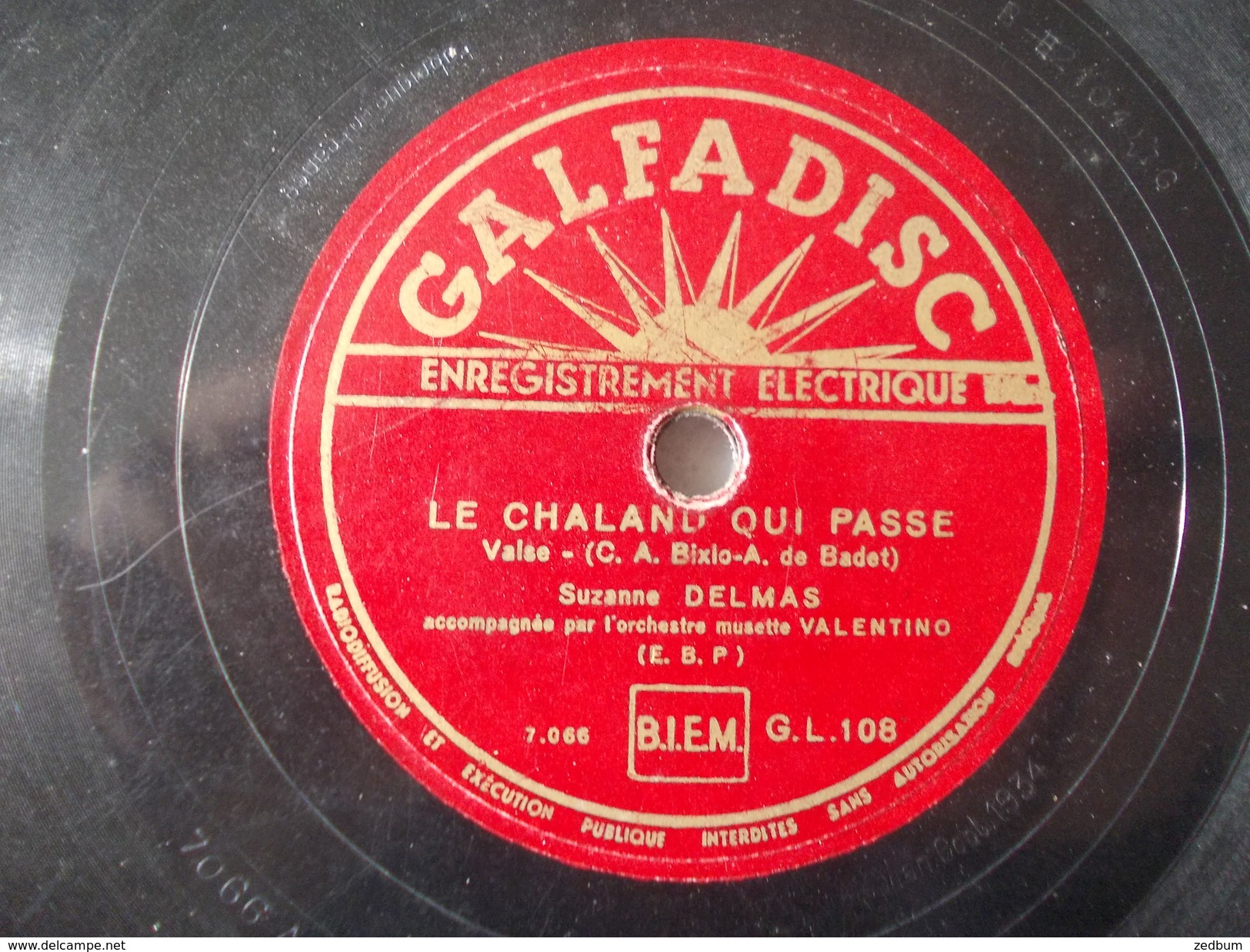 78T - J'aime Tes Grand Yeux Et Le Chaland Qui Passe Par Suzanne Delmas - 78 Rpm - Schellackplatten