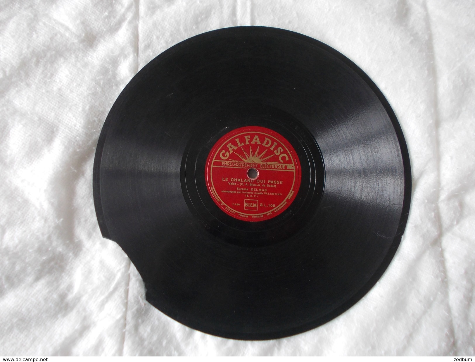 78T - J'aime Tes Grand Yeux Et Le Chaland Qui Passe Par Suzanne Delmas - 78 Rpm - Schellackplatten