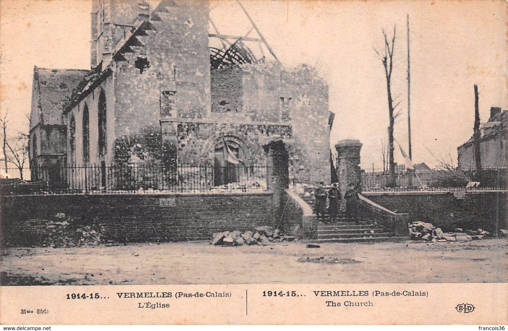 (62) - Lot de 19 CPA de Vermelles - Pas de Calais - témoignage Guerre 1914 1915 - bon état