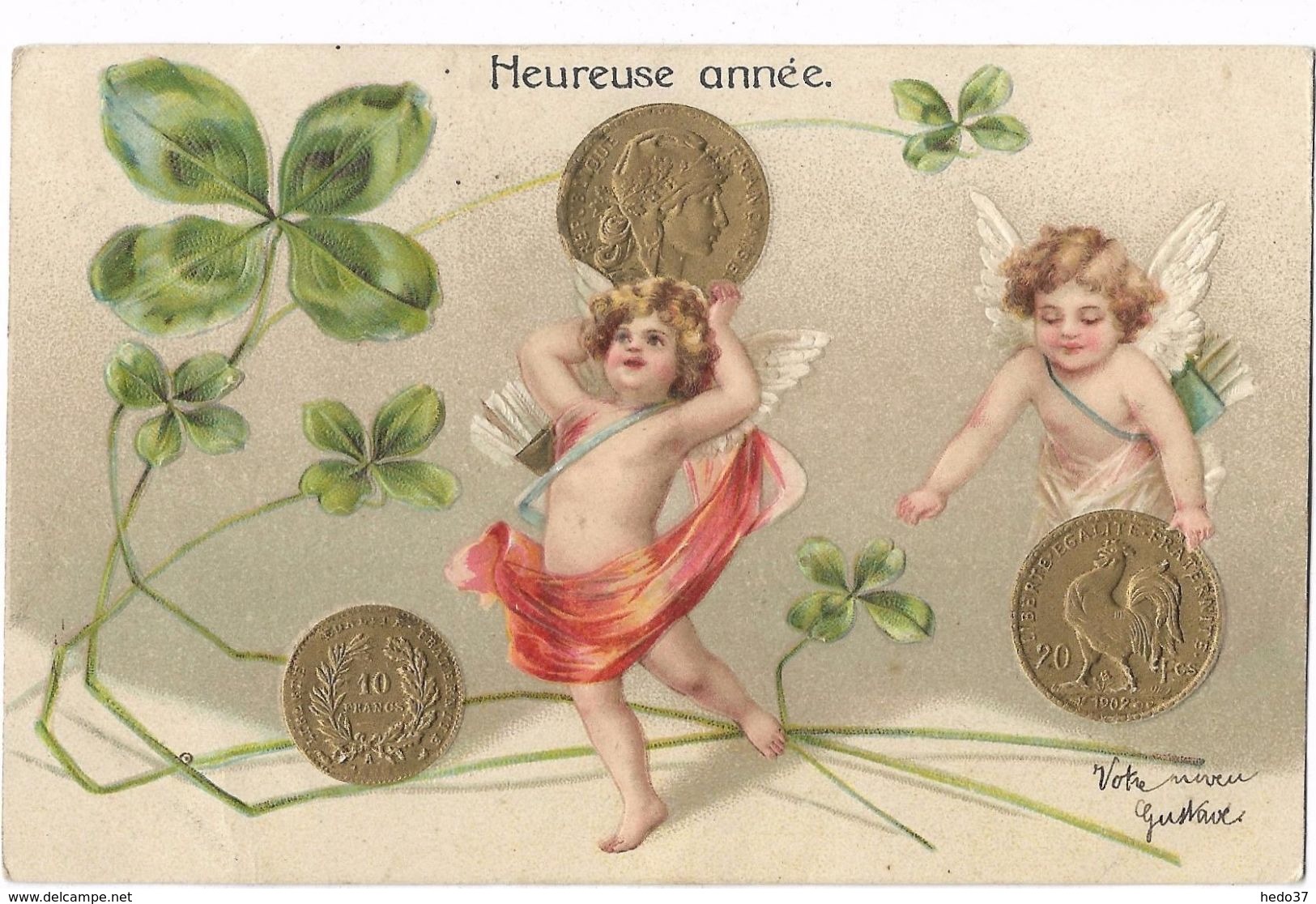 10 Francs Et 20 Francs Or - Heureuse Année - Münzen (Abb.)