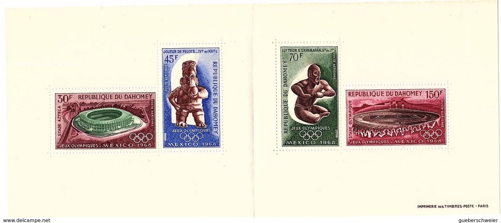 D 2 - DAHOMEY BF 15 En Carnet Neuf** Jeux Olympiques De Mexico 1968 - Autres - Afrique