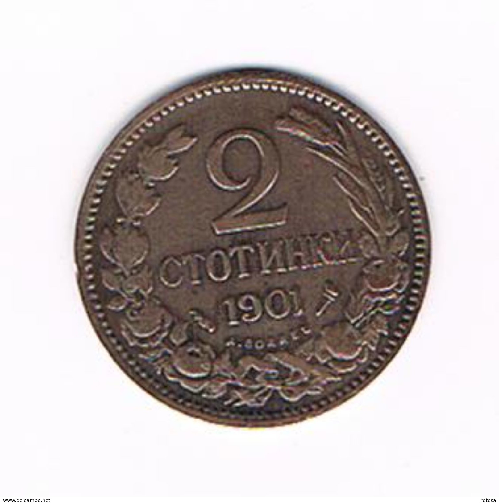 )  BULGARIJE  2 STOTINKI  1901 - Bulgarien