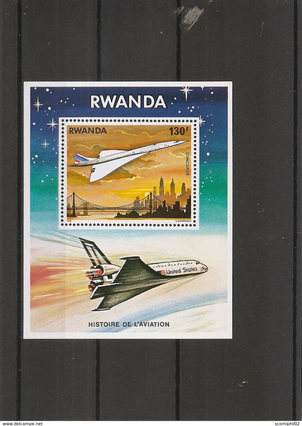 Concorde ( BF 80 XXX -MNH- Du Rwanda) - Concorde