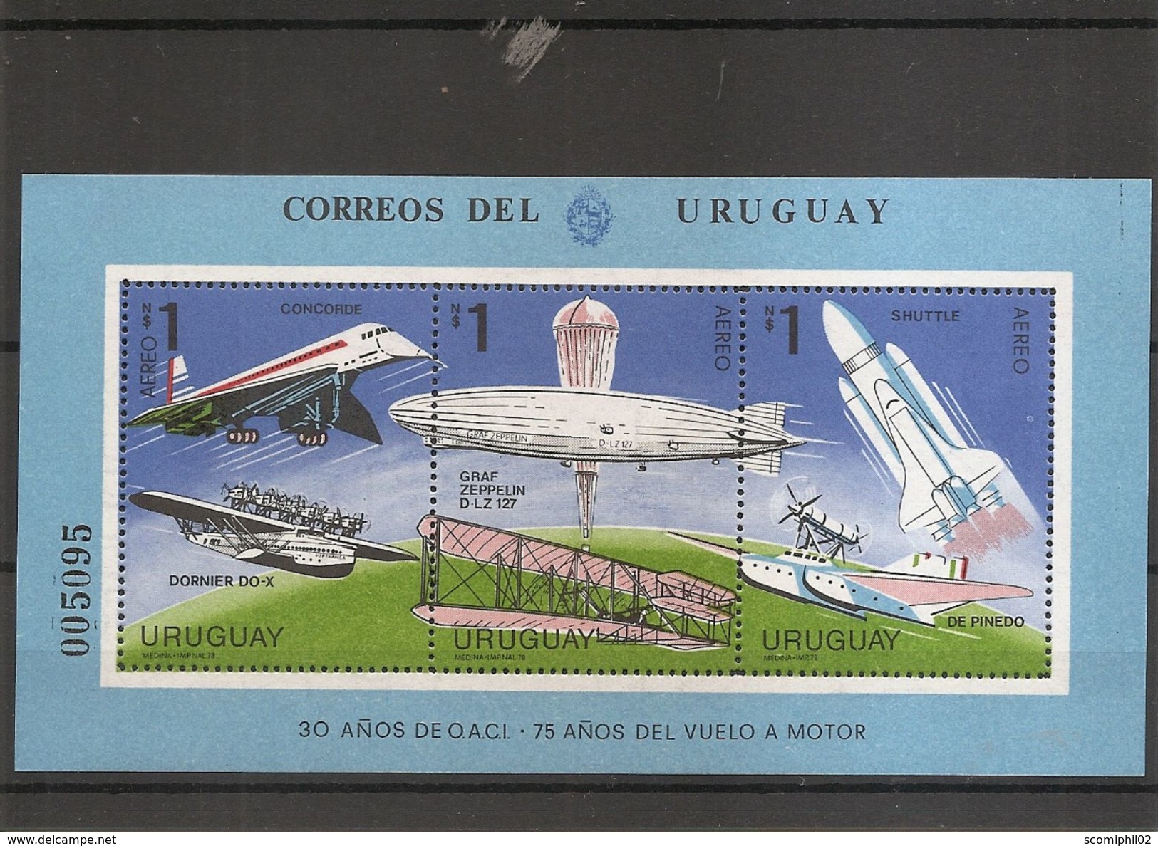 Concorde - Zeppelin -Avions  ( BF 38 XXX -MNH- De L'Uruguay) - Collections (with Albums)