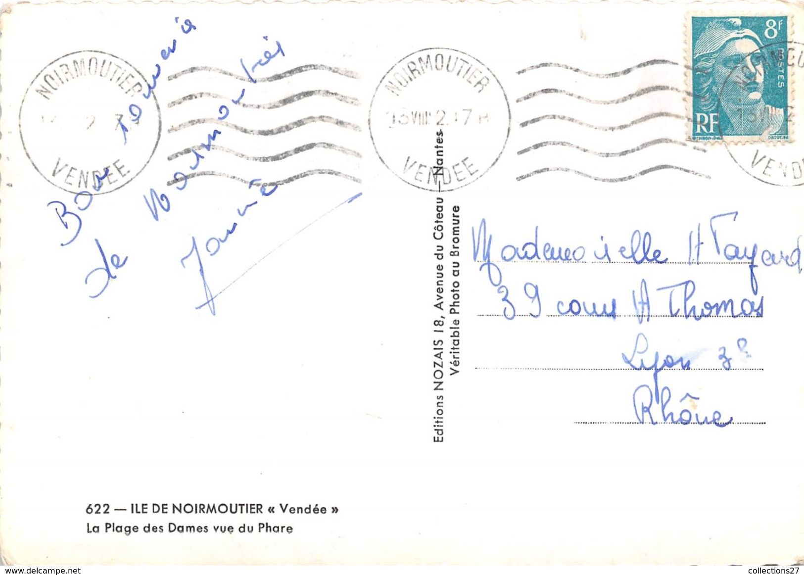85-ILE DE NOIRMOUTIER- LA PLAGE DES DAMES VUE DU PHARE - Ile De Noirmoutier