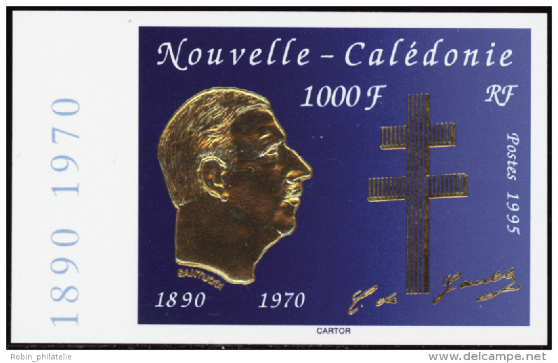 Nouvelle Calédonie N°682 1000f Général De Gaulle Qualité:** Cote:  70 - Non Dentelés, épreuves & Variétés