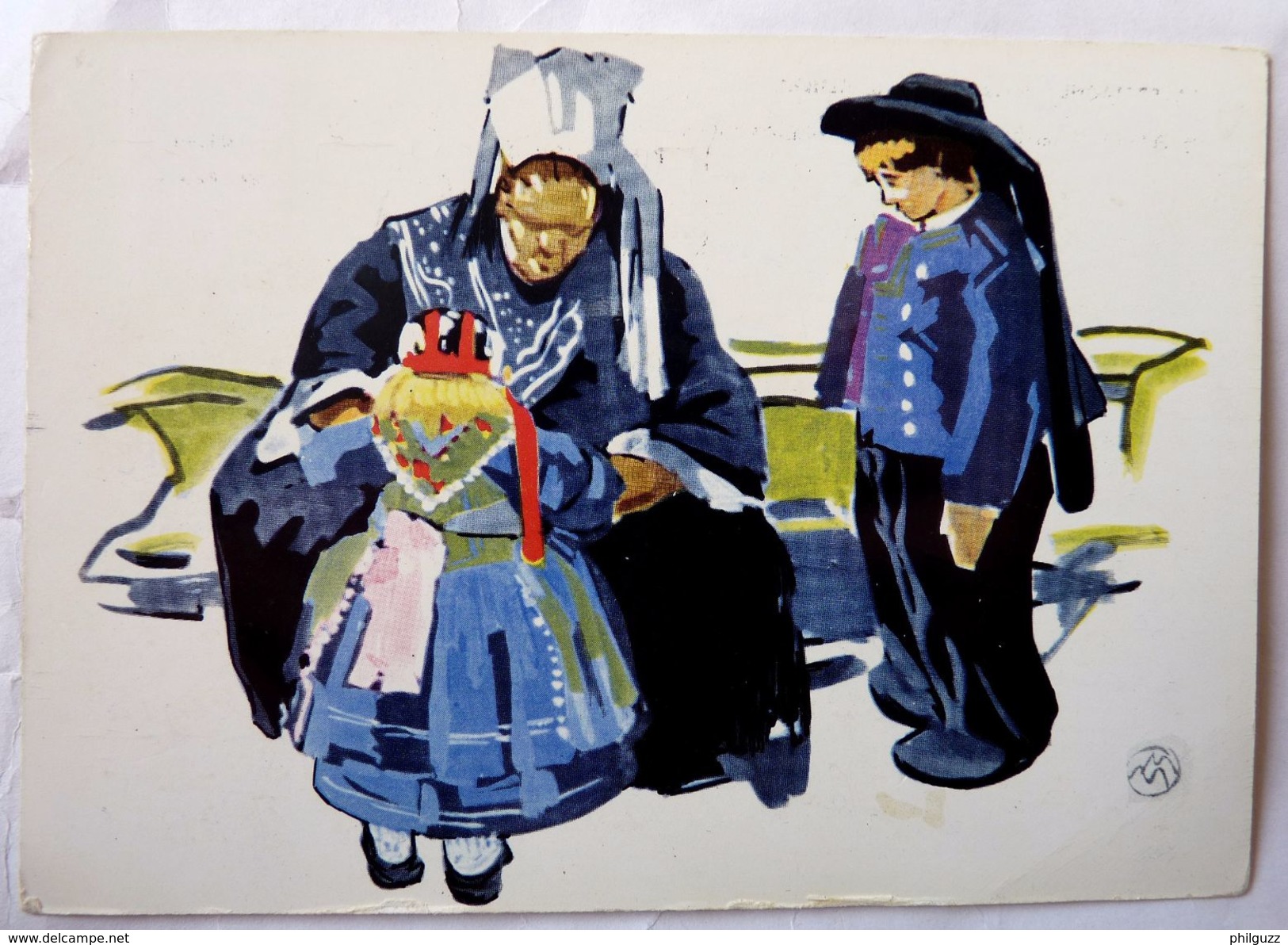 CPM ART MATHURIN MEHEUT LA BRETAGNE FEMME ET ENFANTS DE PLOUGASTEL-DAOULAS CARTE POSTALE EDITIONS EUROFRANCE 206 - Meheut