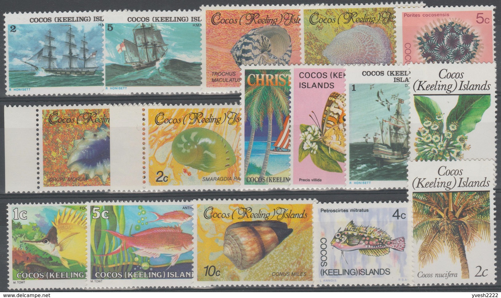 Iles Cocos. Petit Lot De Timbres Neufs - Cocos (Keeling) Islands