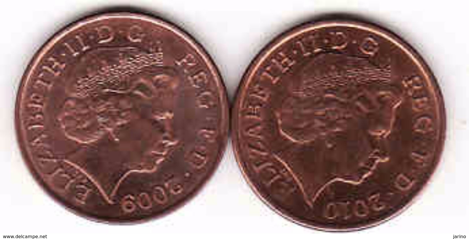 Great Britain 2 X 1 Penny 2009 + 2010 - 1 Penny & 1 New Penny