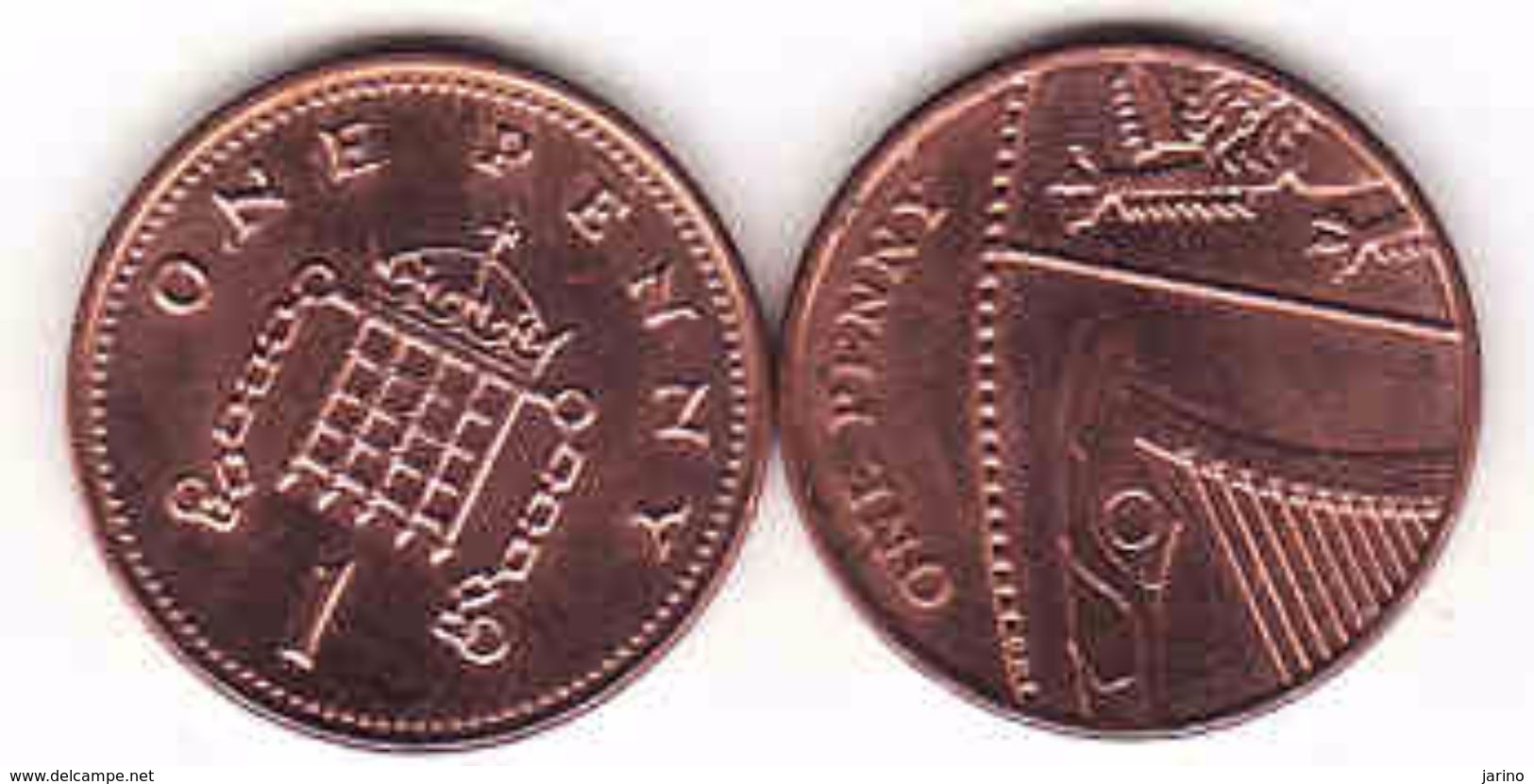 Great Britain 2 X 1 Penny 2007 + 2008 - 1 Penny & 1 New Penny