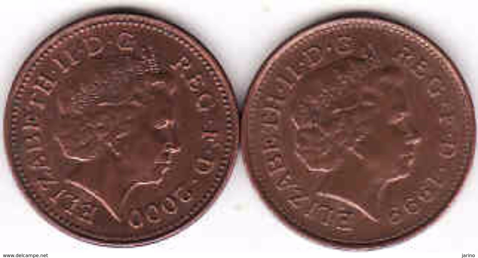 Great Britain 2 X 1 Penny 1999 + 2000 - 1 Penny & 1 New Penny